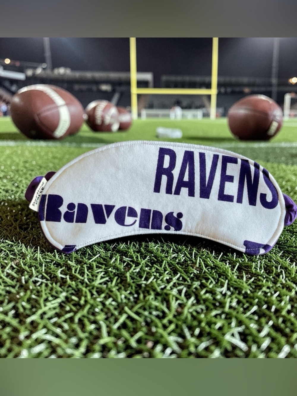 Baltimore Ravens Theme Sleep Mask for Kids Teens